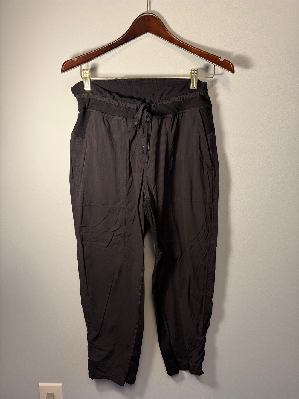 lululemon athletica Black Tapered Track Jogger Pants